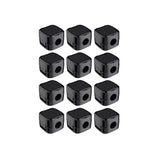 organizador de cabos cable clip n-sense neua clipe de cabos preto 12 unidades