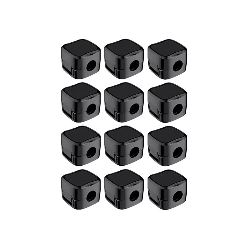 organizador de cabos cable clip n-sense neua clipe de cabos preto 12 unidades