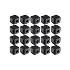 organizador de cabos cable clip n-sense neua clipe de cabos preto 20 unidades
