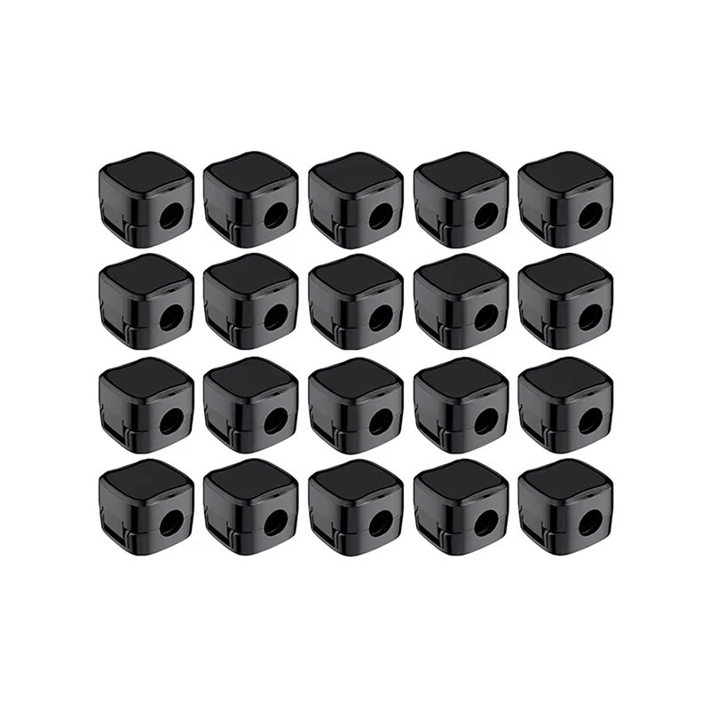 organizador de cabos cable clip n-sense neua clipe de cabos preto 20 unidades