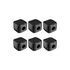 organizador de cabos cable clip n-sense neua clipe de cabos preto 6 unidades