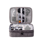 Case Organizadora de Acessórios e Cabos NEUA bolsa de cabos para viagem cinza