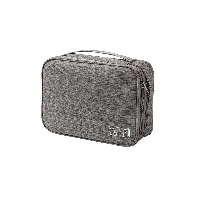 Case Organizadora de Acessórios e Cabos NEUA bolsa de cabos para viagem cinza