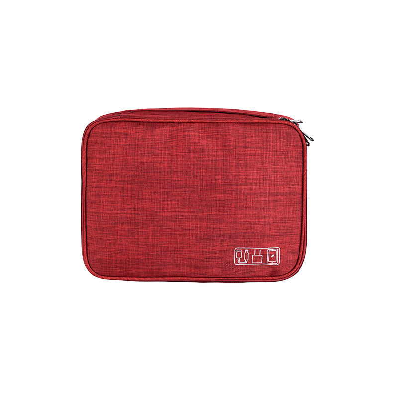 Case Organizadora de Acessórios e Cabos NEUA bolsa de cabos para viagem vermelha