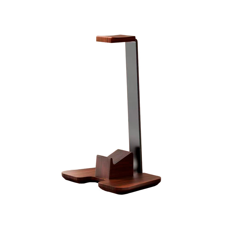 Suporte de Headset Modu em Madeira Exclusive Neua suporte para fone de ouvido e controle de videogame madeira escura suporte premium