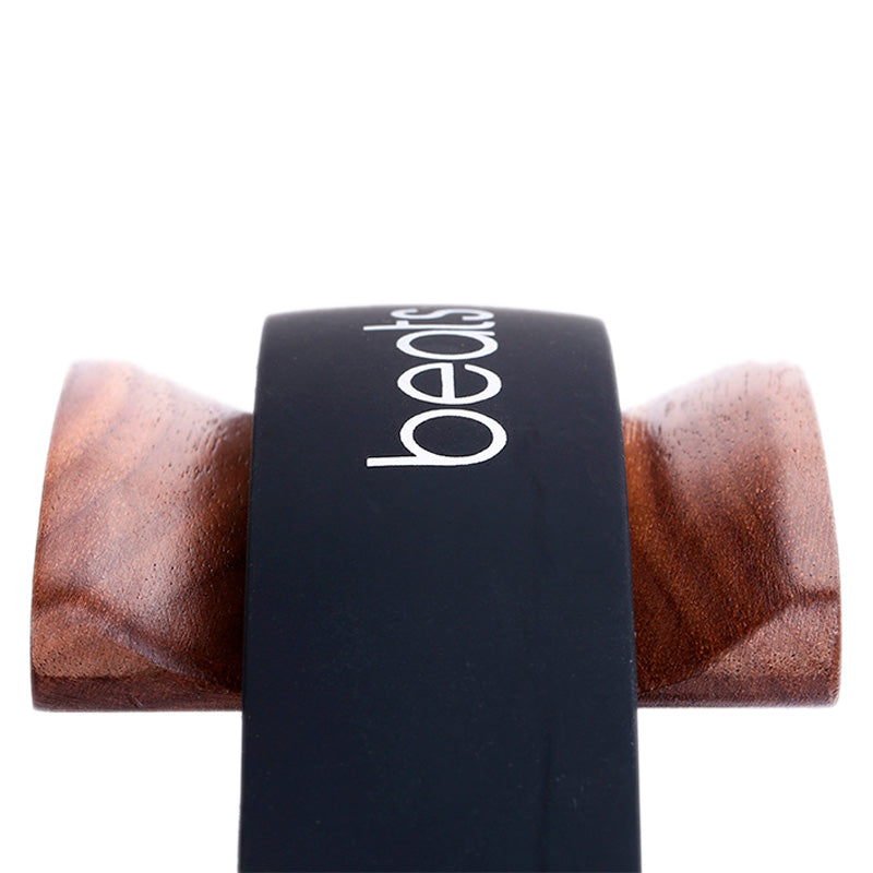 Suporte para HeadSet Preto e Madeira Exclusive
