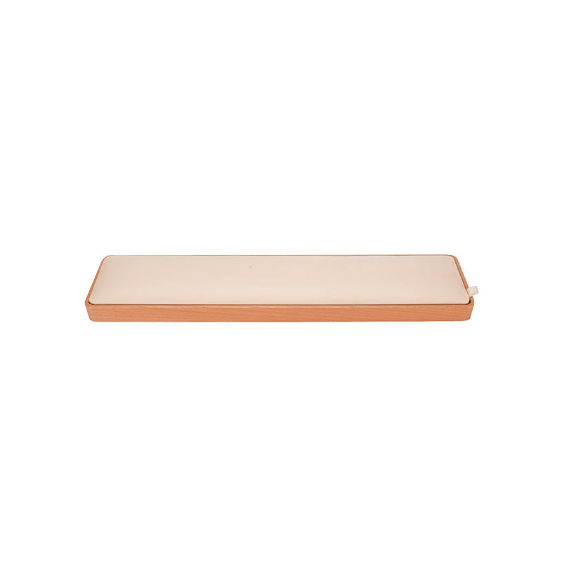 Descanso de Pulso e Organizador de Mesa Exclusive neua descanso de pulso em madeira e couro premium acessório ergonomia
