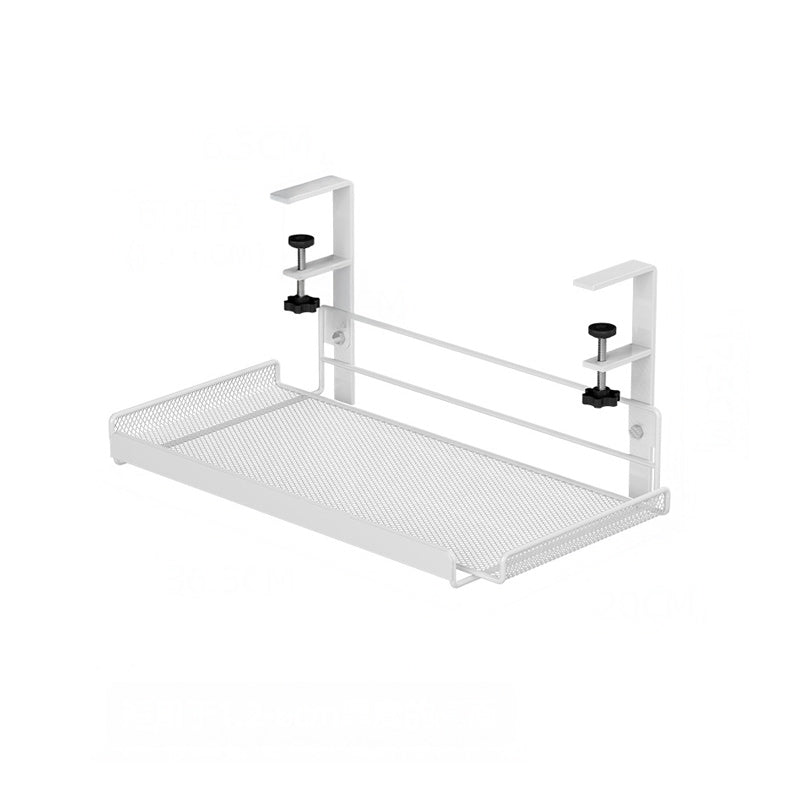 Bandeja Organizadora de Cabos Stand N-Sense Neua branca organização de cabos mesa escritório fixador sem furos