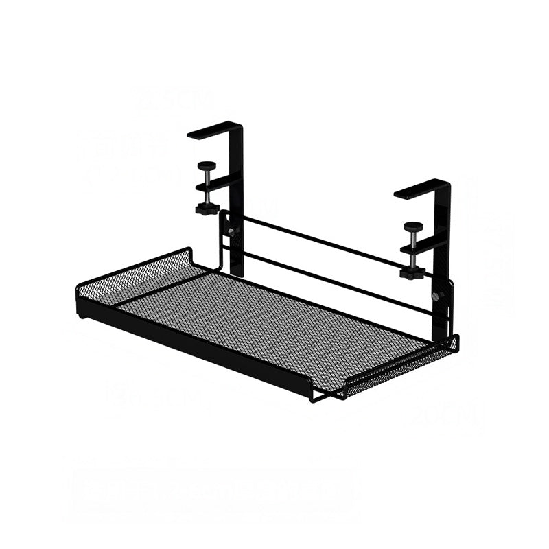 Bandeja Organizadora de Cabos Stand N-Sense Neua preta organização de cabos mesa escritório fixador sem furos