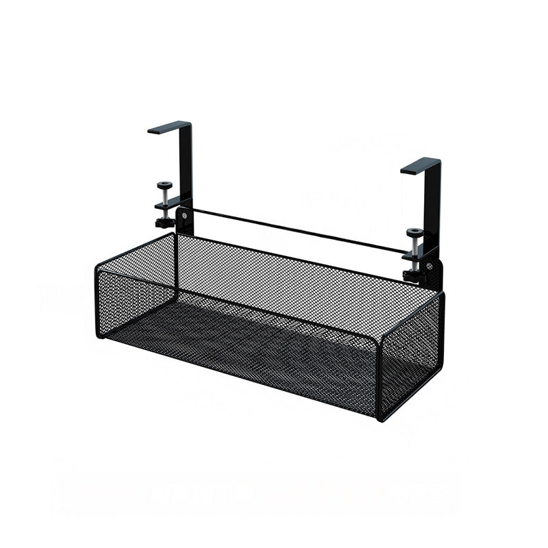 Bandeja Organizadora de Cabos Stand N-Sense Neua preta organização de cabos mesa escritório fixador sem furos