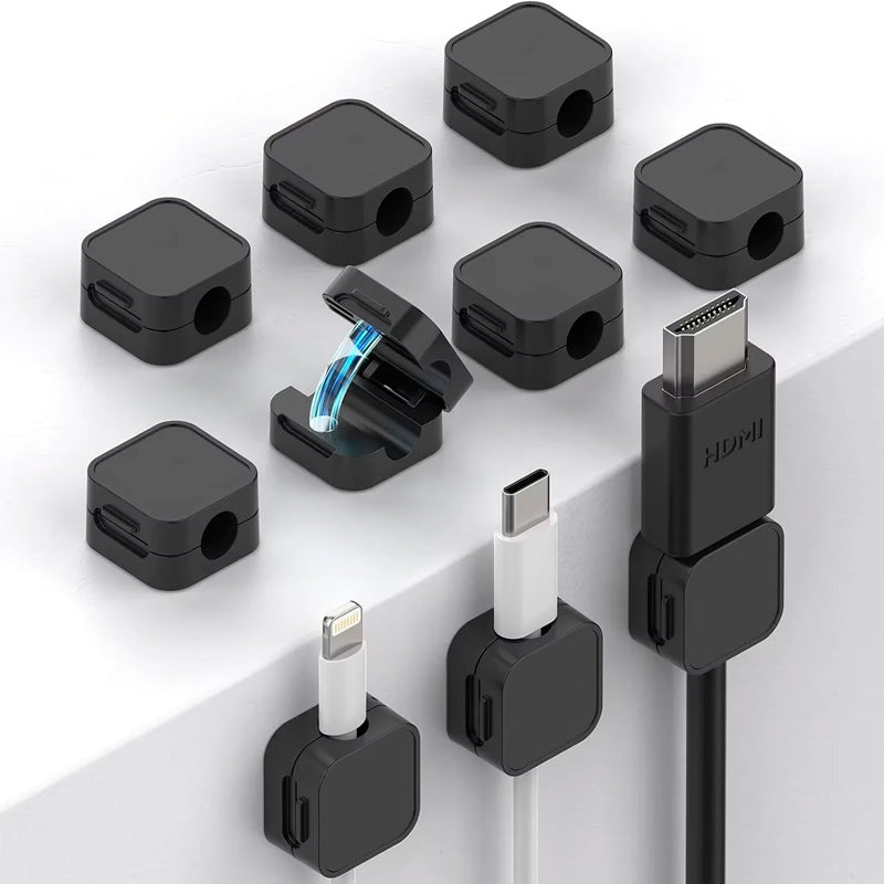 organizador de cabos cable clip n-sense neua clipe de cabos