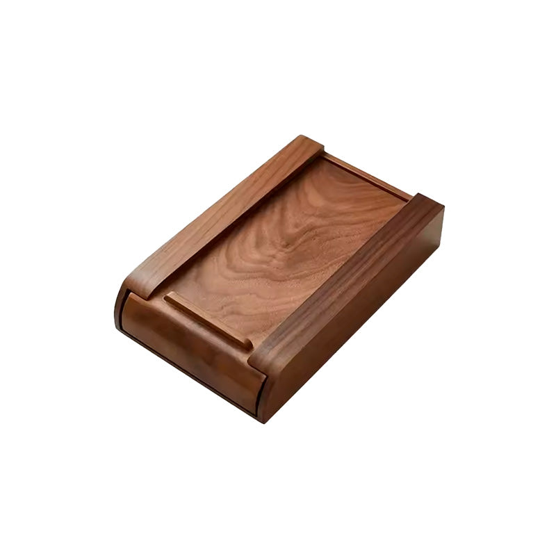 gaveta organizadora oculta embaixo da mesa neua exclusive madeira nogueira