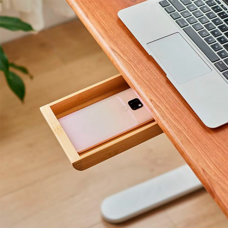 gaveta organizadora oculta embaixo da mesa neua exclusive madeira cerejeira