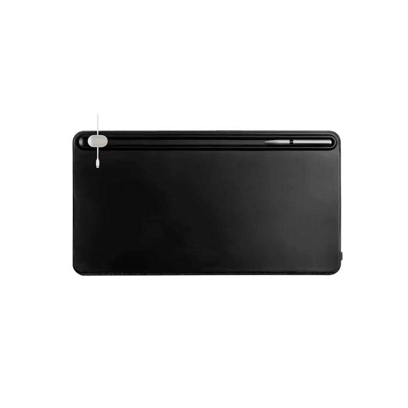 Desk Pad Singular de Couro com Suporte Exclusive preto neua