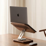 Suporte para Notebook Riser - Rotativo em Madeira