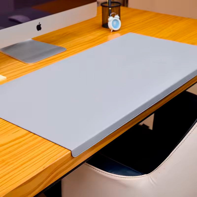 Desk Pad Signature Exclusive neua mousepad de couro cinza