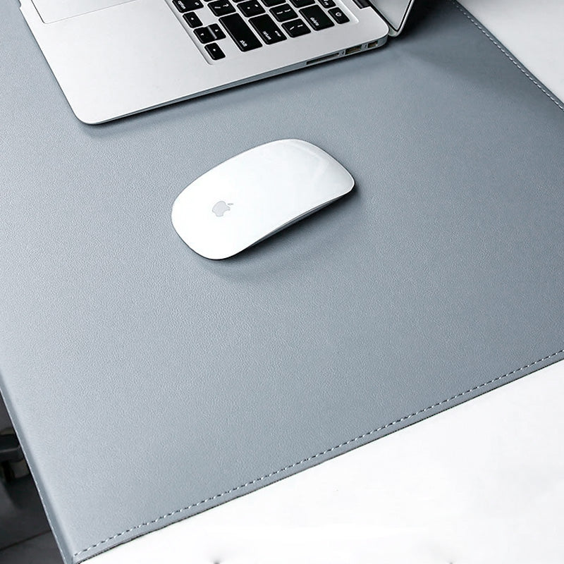 Desk Pad Signature Exclusive neua mousepad de couro cinza
