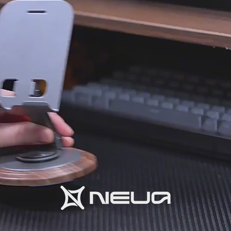 Suporte para Celular Rotativo em Madeira | Exclusive