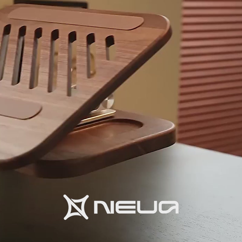 Suporte para Notebook Riser - Rotativo em Madeira