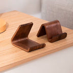 suporte para celular de madeira neua exclusive madeira nogueira